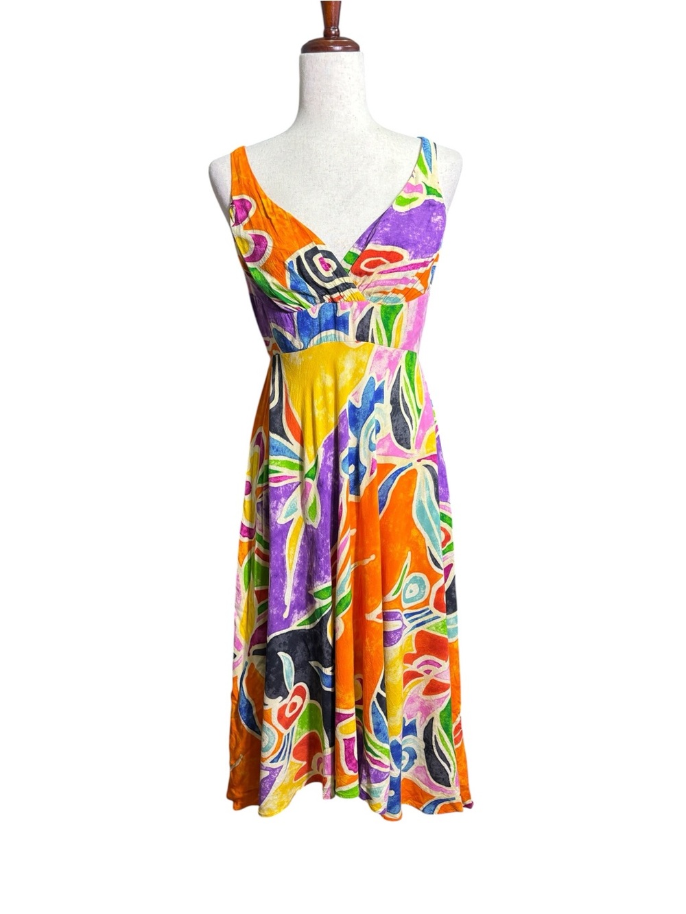 Jams World 50 Years Rio Print Hawaiian Sundress Art Dress Size XS-M